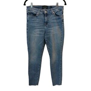 Lucky Brand Women’s Jeans Mid Rise Crop Ava Size 8/29 Blue Stretch Denim Whisker